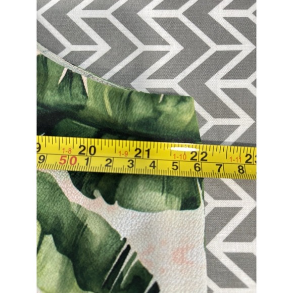 Alex Marie Tropical Banana Leaf Print Sleeveless Blouse Top Size XL Summer - Picture 6 of 8